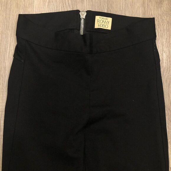 TORN by RONNY KOBO Geneva Skinny Zipper Ankle High Waist Pants Size XS - Picture 6 of 8